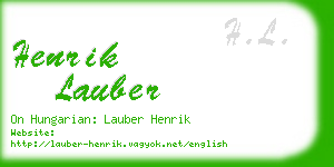 henrik lauber business card